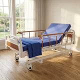 Garvee Electric Hospital Bed with Mattress for Home Care, 3 Function Full Electric Medical Bed, Adjustable Height 13"-24" Back & Knee, 5" Locking Casters, 400 Lbs Capacity, Waterproof 4" Foam Mattress - 3 Functions