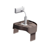 Garvee Hot Tub Tray, 1.8 LB Waterproof Spa Side Caddy with 2 Cup Holders, 1 Adjustable Phone & Tablet Holder, Non-Slip Accessory for Most Hot Tubs, Brown