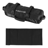 Garvee Adjustable Heavy Duty Sandbag – Unfilled 5-25 lbs (S Size) – Versatile for Strength Training, Yoga & Full Body Workouts – Black - Black