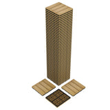 Garvee 48-Pack 12x12 Composite Deck Tiles Waterproof Snap-Lock Durable Plastic Base Slip-Resistant Patio Balcony Poolside Flooring - Teak-3