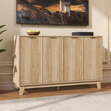 Garvee 55'' Buffet Cabinet, Sideboard Cabinet with with Adjustable Shelf and 4 Doors, Sideboard Cabinet with Storage for Kitchen, Coffee Bar, Living Room, Entryway, Hallway