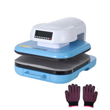Garvee Auto Heat Press Machine 15x15 t-Shirt Press Machine with Auto Release and Adjustable Pressure, Digital Display, Rapid Heating, for Sublimation, Vinyl, Heat Transfer Projects, Blue