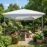 Garvee Large Pop Up Canopy Tent for Outdoor Camping – Portable Waterproof Shelter with Easy Setup and Carry Bag – White, 3x6m, Without Apron