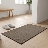 Garvee 24" x 36" Black Coffee Indoor Door Mat, Absorbent Dirt-Trapping Entryway Rug with Non-Slip Rubber Backing, Washable Low-Profile Mat for Front Door & Mudroom - Black Coffee