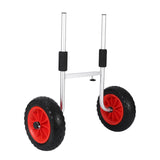 Garvee Kayak Cart with 10" Solid PU Wheels, Adjustable Width Scupper Dolly with 220 LBS Capacity, Rust-Free Aluminum Alloy Canoe Carrier for Sand, Grass, and Gravel Terrains