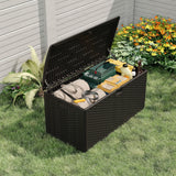 Garvee 73 Gallon Waterproof Large Resin Deck Box – Lockable Indoor/Outdoor Storage Container for Patio Cushions, Pillows, Garden Tools & Pool Floats, Black - Black
