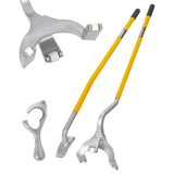 Garvee Tire Mount Demount Tool Kit, Manual Tire Changer w/Bead Keeper, 22.5" to 24.5" Tire Changer, Manual Tire Changing Tools for Car Repairing - Yellow