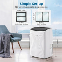 Garvee Portable Air Conditioner, 14000 BTU 5-in-1 Portable AC Unit, Cool Fan & Dry Remote Control Up to 700 Sq ft LED Display