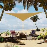 Garvee Sun Shade Sail 16'X16'X16' Triangle Sand UV Block Sunshade for Backyard Yard Deck Patio Garden Outdoor Activities and Facility, Sand - Sand
