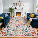 Garvee Area Rug, Washable Low-Pile Non-Slip Carpet, Stain-Resistant Animal Rug for Living Room, Bedroom, Dining Room, Kids & Pet Friendly - Pink