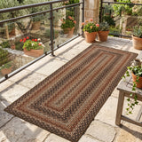 Garvee Runner Rug 2x6 Easy Jute Hallway Runner Rug Washable Non Slip Indoor Outdoor Rugs for Patio Entryway Ultra-Thin Non-Shedding Floor Mat for Laundry Bathroom Bedroom Backyard Porch - Orange/Brown