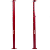 Garvee Adjustable Heavy Duty Jack Posts, 2 Pack, 53-93in Height, 18,000 lbs Capacity – Steel Support for Leveling, Lifting, and Supporting Joist Beams, Permanent Construction Use – Red, 53-93in