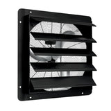 Garvee High-Efficiency Wall Mounted Shutter Exhaust Fan for Attic, Garage, Shop, Greenhouse – 20 Inch, 2660 CFM, 130W, 1500RPM, Quiet Aluminum Blades, Automatic Louvers, Easy Installation – AC Model, 120V – 20-inch louver exhaust fan AC model 130W 2660CFM - Black