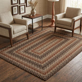 Garvee Easy Jute Outdoor Rug 5x7 Washable Rug Non Slip Braided-Print Neutral Rugs for Living Room Indoor Outdoor Farmhouse Rugs Ultra-Thin Non-Shedding Foldable Carpet for Bedroom Kitchen Porch - Orange/Brown