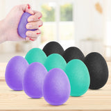 Garvee 9 Pack Egg-Shaped Hand Grip Strengthener Balls - Stress Relief Squeeze Balls for Hand Therapy, Finger Exercise, Grip Training & Anxiety Relief (Purple, Teal, Black) - Purple+Teal+Black