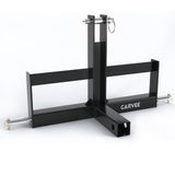 Garvee Heavy Duty 3 Point Hitch Receiver for Tractor – 2" Category 1 Quick Attach Drawbar Adapter – Includes Suitcase Weight Brackets – Ideal for Farm Equipment – Black - Black