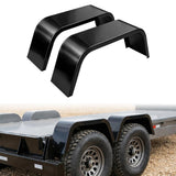 Garvee 2 Pack Single Axle Trailer Fenders for 14-16 Inch Tires, Heavy Duty 14 Gauge Steel, Rust Resistant, Weldable, Pre-Drilled, for Boat & Utility Trailers