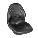 Garvee Adjustable Tractor Seat with 3-Position Recline, Universal Forklift Mower with Suspension, Black Vinyl Replacement Seat for Farm Equipment