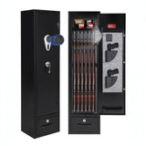 Garvee 12 Gun Safe for Rifles and Pistols, Heavy Duty Gun Cabinet, Gun Safes for Rifles with Adjustable Gun Racks & shelf, Large Digital Gun Locker for Home, Office - 12-Gun Safes