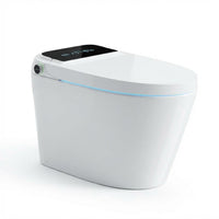 Garvee Elongated One-Piece Smart Toilet in Tankless Design with Bidet, Auto Open/Close, Heated Seat, Instant Warm Water & Dryer and Foot Sensor Operation for Bathroom