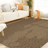 Garvee 5x7 Washable Braided Print Area Rug Non Slip Solid Color Indoor Carpet Foldable Non Shedding Flatweave Accent Rug Ultra Soft Thin Modern Farmhouse Rug for Living Room Bedroom, Camel - Camel