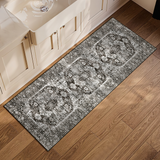 Garvee Vintage Kitchen Runner Rug 2x6 Rug Runners for Hallways Ultra-Thin Washable Runner Rug Non Slip Oriental Tribal Soft Carpet Runner for Bathroom Bedroom Laundry Room, Brown - Brown