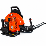 Garvee 66CC Backpack Gas Leaf Blower 2-Stroke Engine High Power Ergonomic Design 880 CFM 320 MPH Heavy Duty Easy Start for Lawn & Garden Outdoor Cleanup - Orange