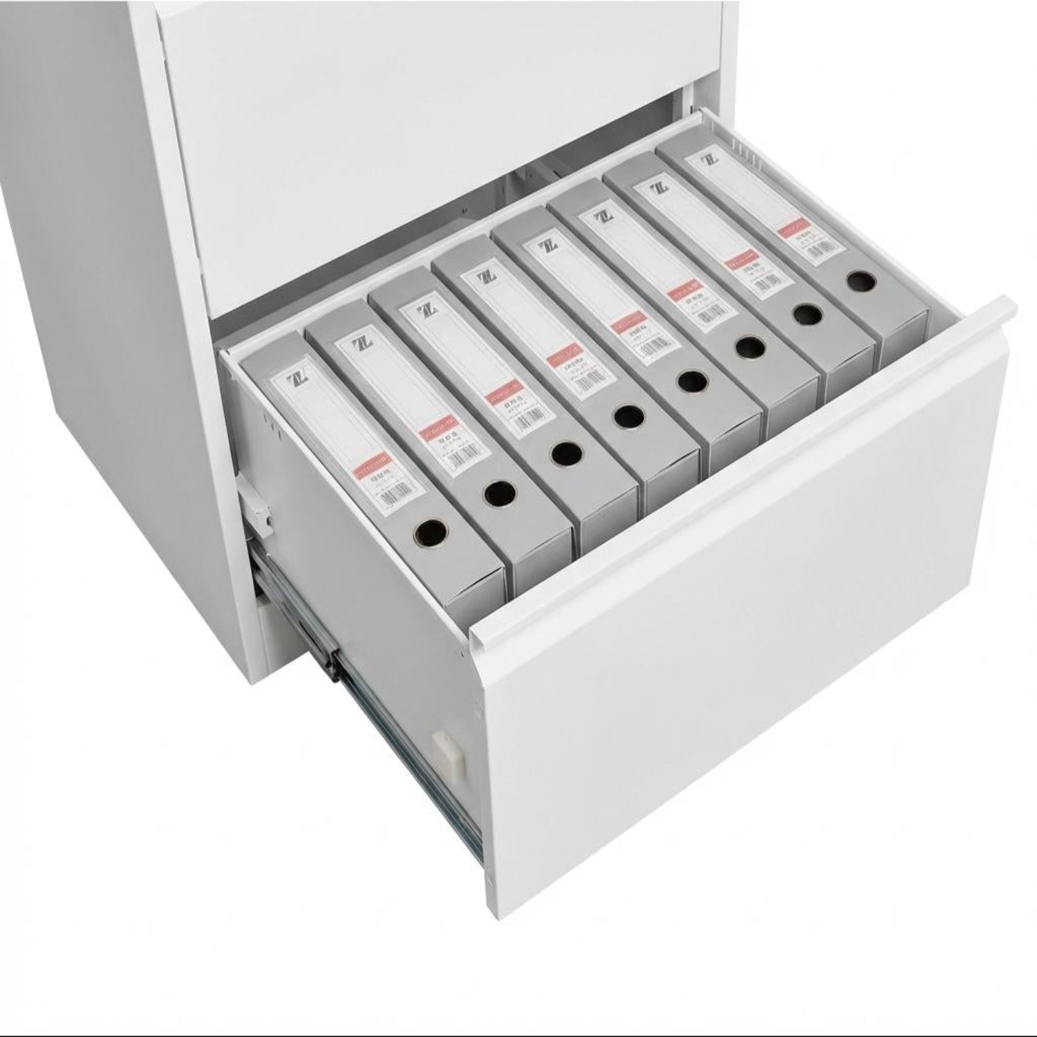 Garvee 2 Drawer File Cabinet with Lock, Metal Lateral File Cabinets for Home Office, Steel Wide Filing Organization Storage Cabinets for Hanging Files Letter/Legal/F4/A4 Size, White