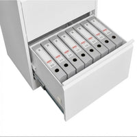 Garvee 2 Drawer File Cabinet with Lock, Metal Lateral File Cabinets for Home Office, Steel Wide Filing Organization Storage Cabinets for Hanging Files Letter/Legal/F4/A4 Size, White