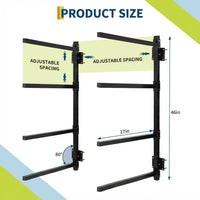 Garvee Heavy Duty Adjustable Kayak Storage Rack – 400 lbs Capacity Freestanding or Wall Mount Stand – Fits Kayak, Canoe, Paddle Board, SUP, Surfboard – For Indoor/Outdoor Garage – Black